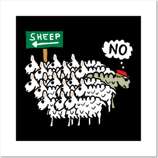 Don't Be A Sheep Posters and Art